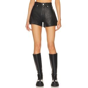 Blank Nyc Sleek Black Night Life Leather Shorts Size 27